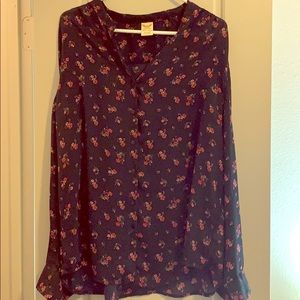 Floral Sheer Blouse